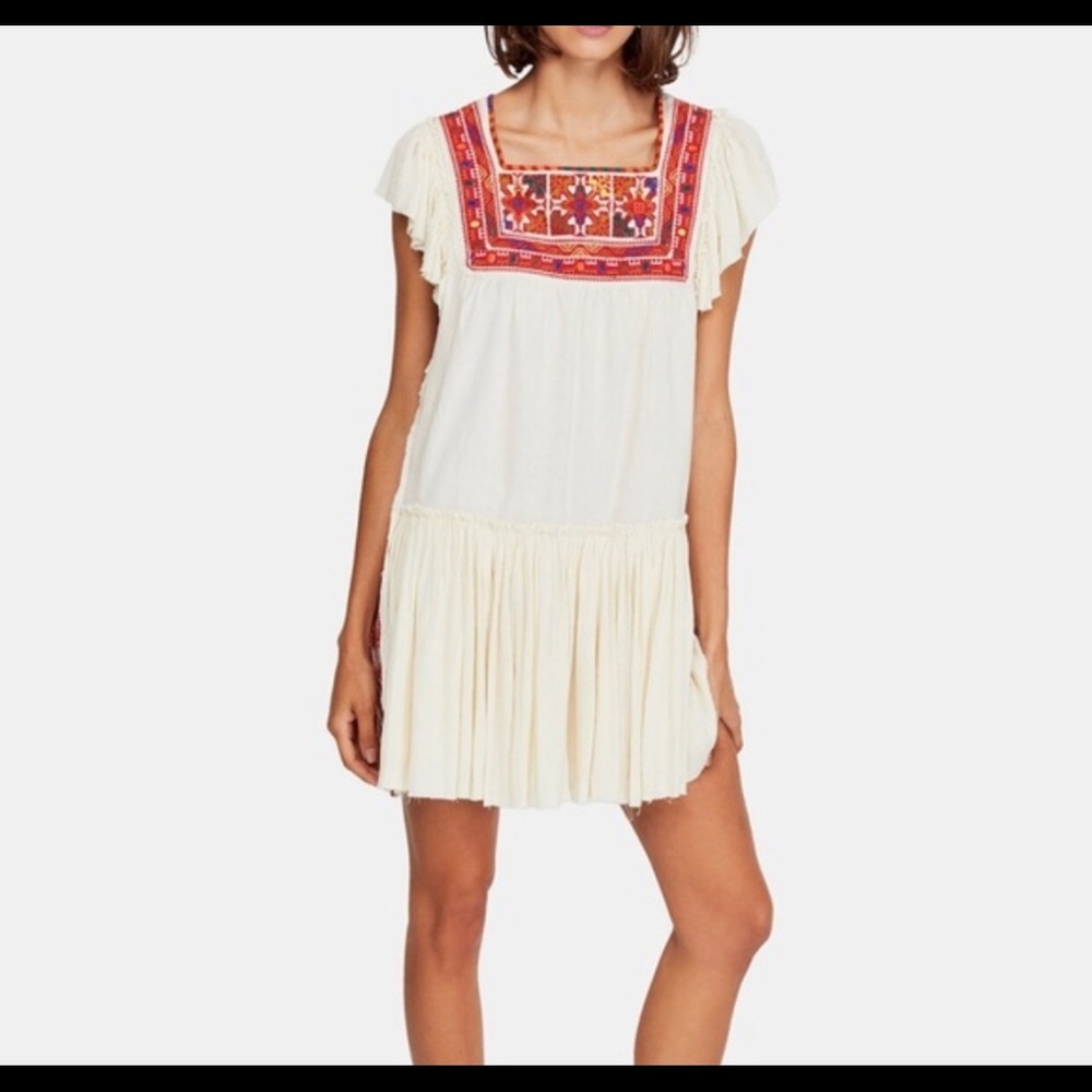 Free people “day glow” mini dress size XS